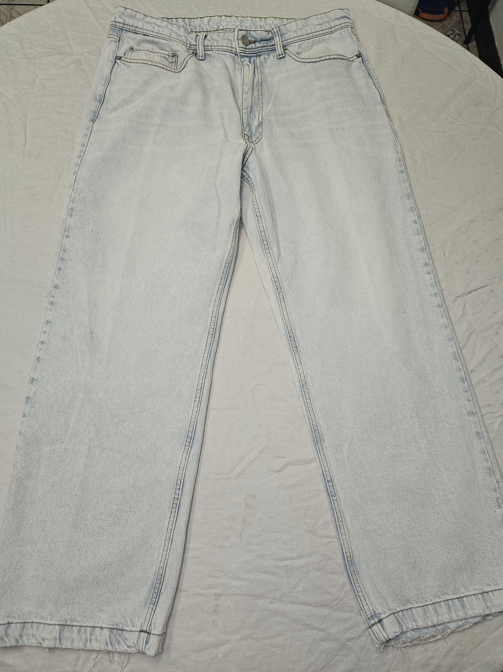Original Use Light Wash Relaxed Men’s Jeans - Light Blue